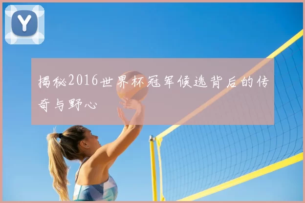 揭秘2016世界杯冠军候选背后的传奇与野心