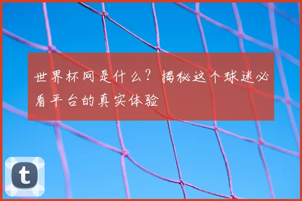 世界杯网是什么？揭秘这个球迷必看平台的真实体验
